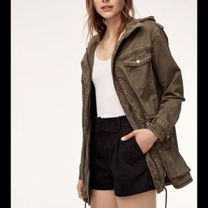 Aritzia Talula Green Military Jacket